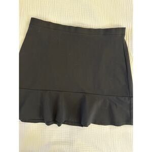 Loft Suze XXL Black Heavyweight Knit Pull On Circle Skirt EUC